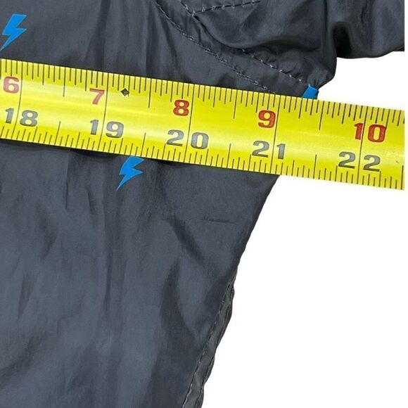 Jasonwood Jacket Men Large Black Full Zip Lightning Bolt Long Sleeve Windbreaker - Picture 7 of 11